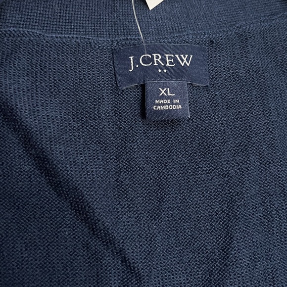 J. Crew Men’s Merino Wool Blended V Neck Cardigan - Size XL - Picture 7 of 8